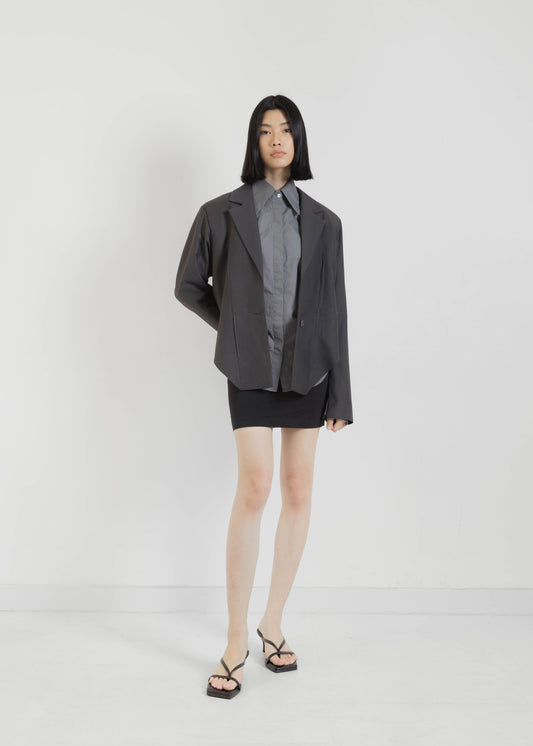 Ace Tailored Blazer in Grey