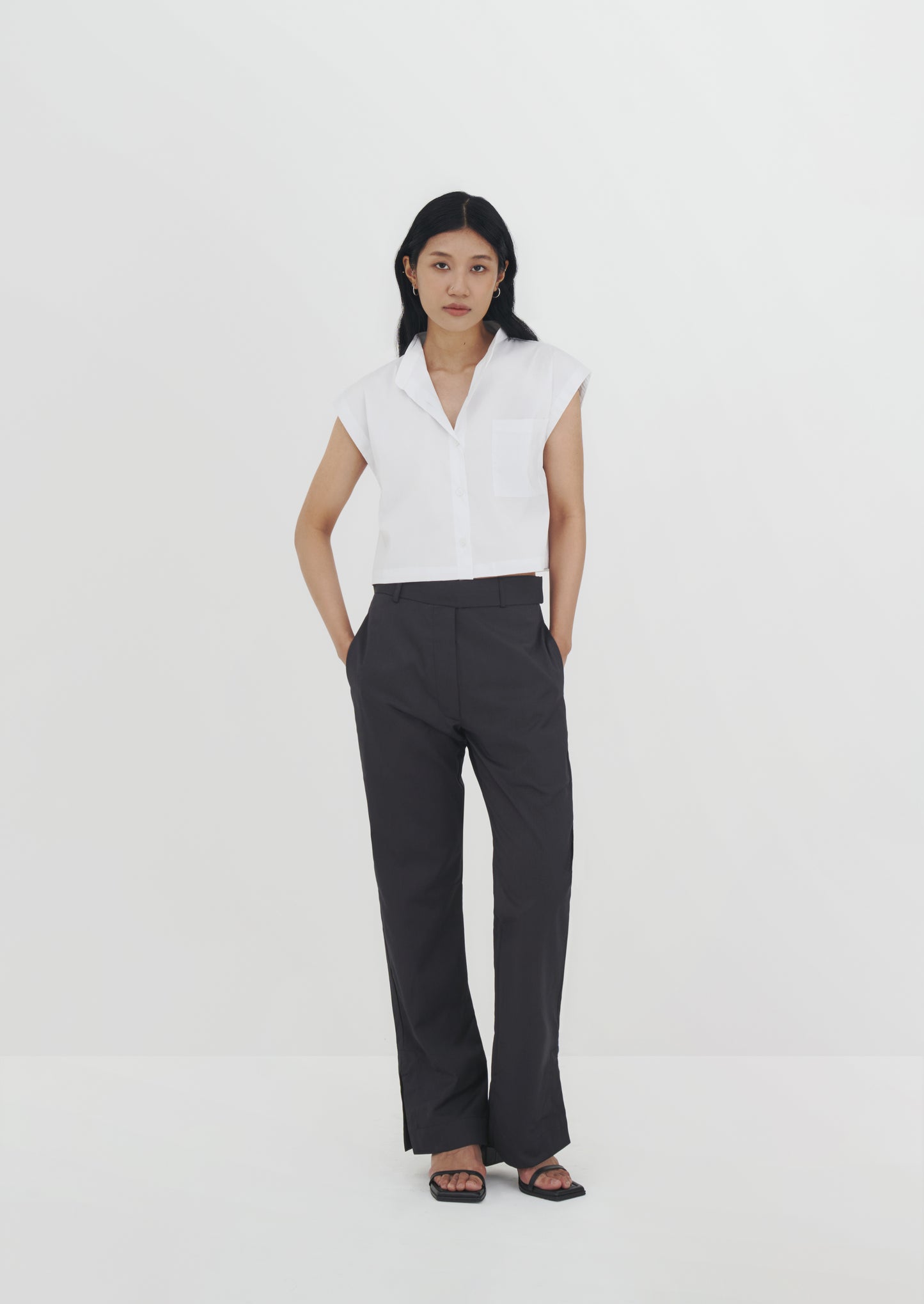 Arla Cropped Cotton Shirt