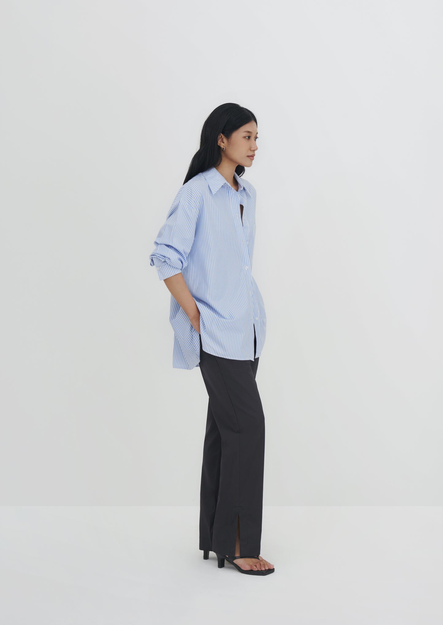 Oversized Dou Striped Shirt